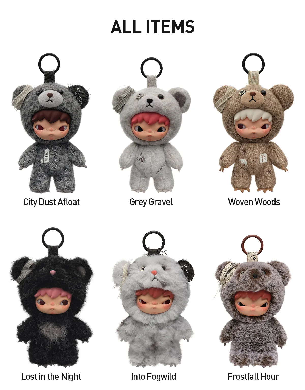 Hirono Road Journal Series-Plush Doll Pendant Series